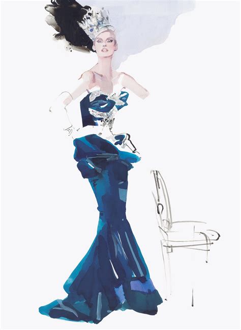 david downton fashion illustration.